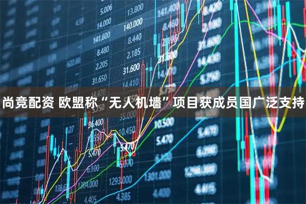 尚竞配资 欧盟称“无人机墙”项目获成员国广泛支持