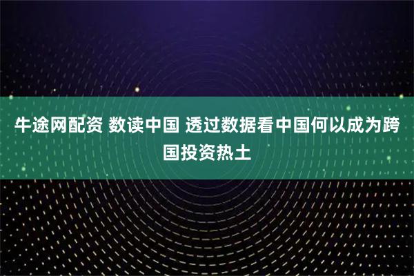 牛途网配资 数读中国 透过数据看中国何以成为跨国投资热土